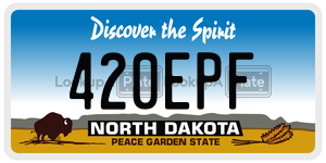 420EPF  license plate in ND