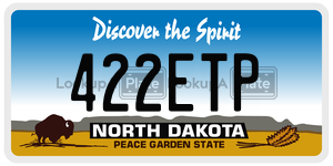422ETP  license plate in ND