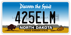 425ELM  license plate in ND