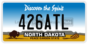 426ATL  license plate in ND