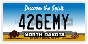 426EMY  license plate in ND