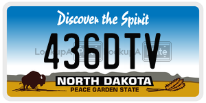 436DTV  license plate in ND