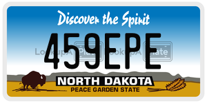 459EPE  license plate in ND