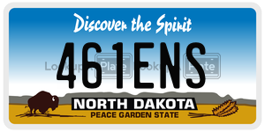 461ENS  license plate in ND