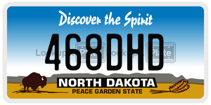 468DHD  license plate in ND