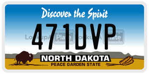 471DVP  license plate in ND