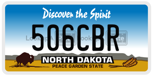 506CBR  license plate in ND