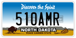 510AMR  license plate in ND