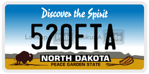 520ETA  license plate in ND