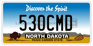 530CMD  license plate in ND