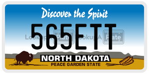 565ETT  license plate in ND