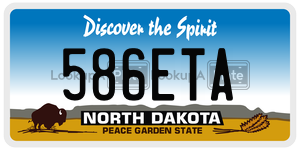 586ETA  license plate in ND