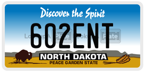 602ENT  license plate in ND