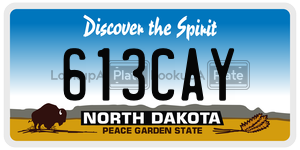 613CAY  license plate in ND