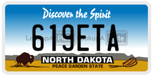 619ETA  license plate in ND