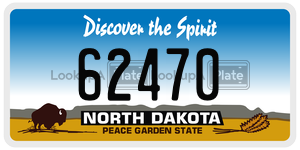 62470  license plate in ND