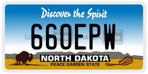 660EPW  license plate in ND