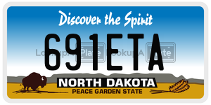 691ETA  license plate in ND