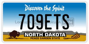 709ETS  license plate in ND