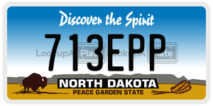 713EPP  license plate in ND