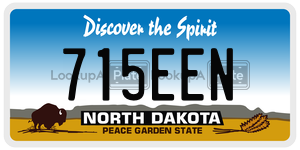 715EEN  license plate in ND