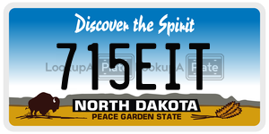 715EIT  license plate in ND