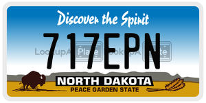 717EPN  license plate in ND