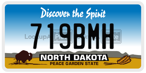 719BMH  license plate in ND