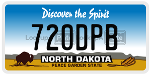 720DPB  license plate in ND