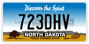723DHV  license plate in ND