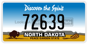 72639  license plate in ND