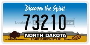73210  license plate in ND