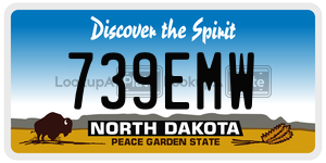 739EMW  license plate in ND