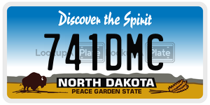 741DMC  license plate in ND