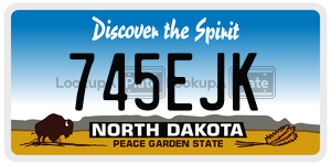 745EJK  license plate in ND