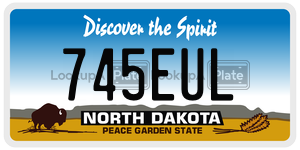 745EUL  license plate in ND