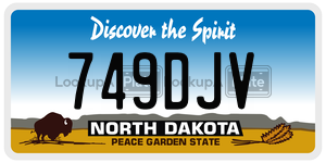 749DJV  license plate in ND