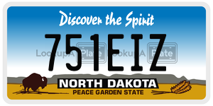 751EIZ  license plate in ND