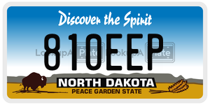 810EEP  license plate in ND