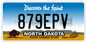 879EPV  license plate in ND