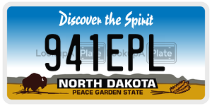 941EPL  license plate in ND