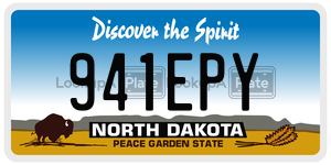 941EPY  license plate in ND