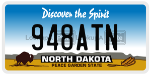 948ATN  license plate in ND
