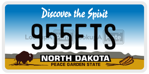 955ETS  license plate in ND