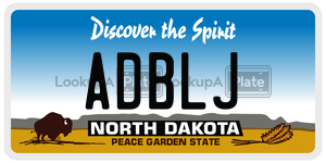 ADBLJ  license plate in ND