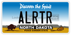 ALRTR  license plate in ND