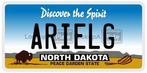 ARIELG  license plate in ND