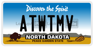 ATWTMV  license plate in ND