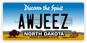 AWJEEZ  license plate in ND