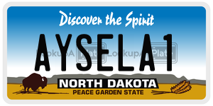 AYSELA1  license plate in ND